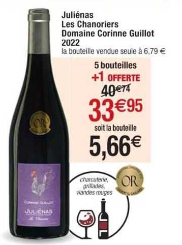 juliénas les chanoriers domaine corinne guillot 2022