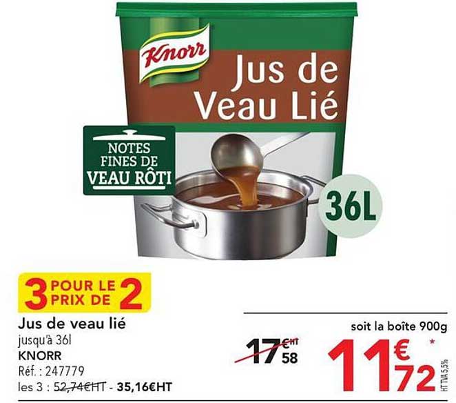 jus de veau lié knorr