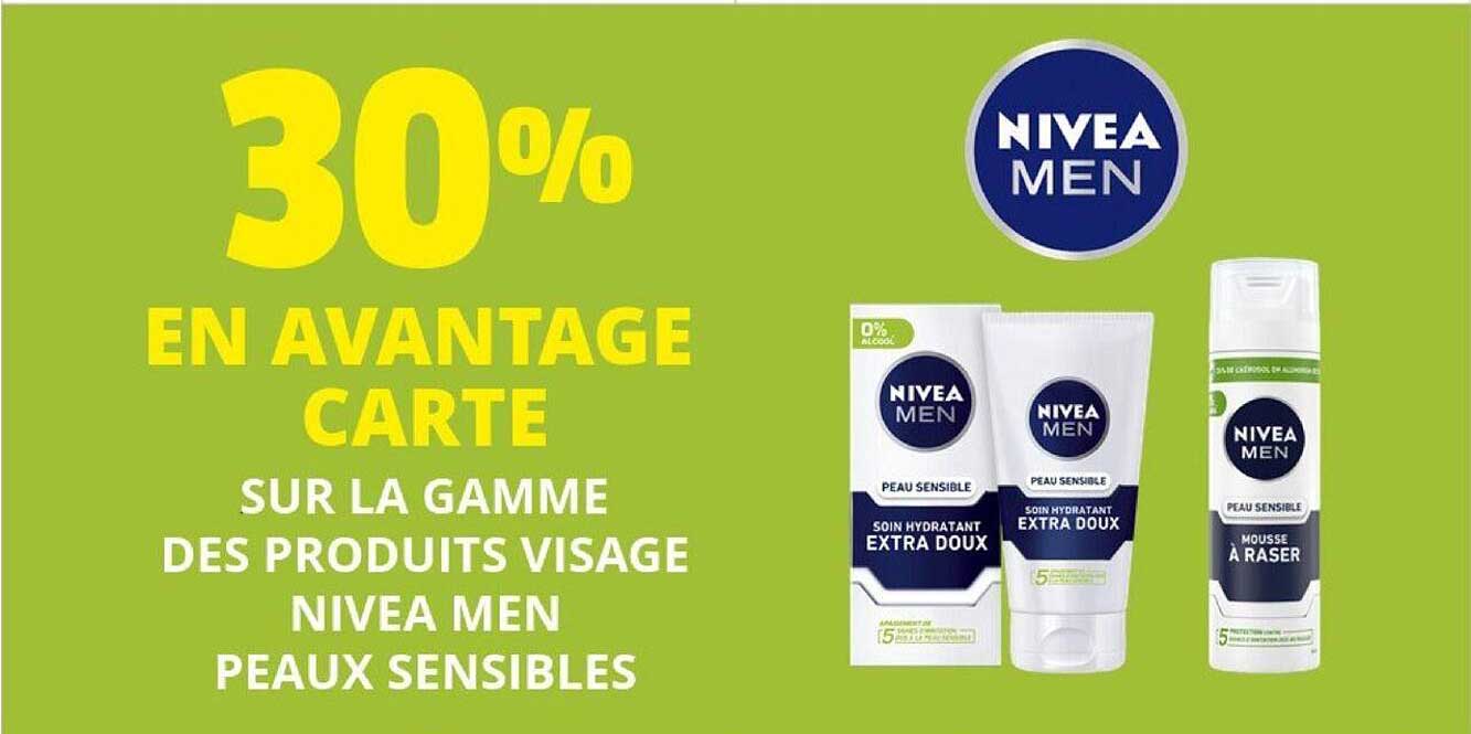 la gamme des produits visage nivea men peaux sensibles
