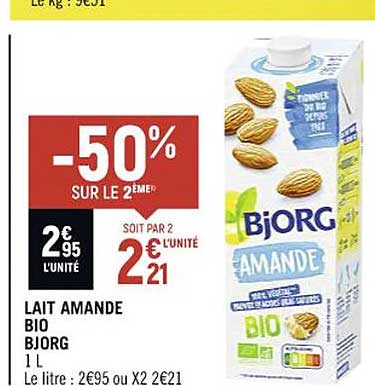lait amande bioi bjorg