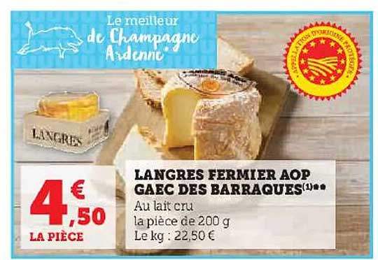 Langres Fermier Aop Gaec Des Barraques