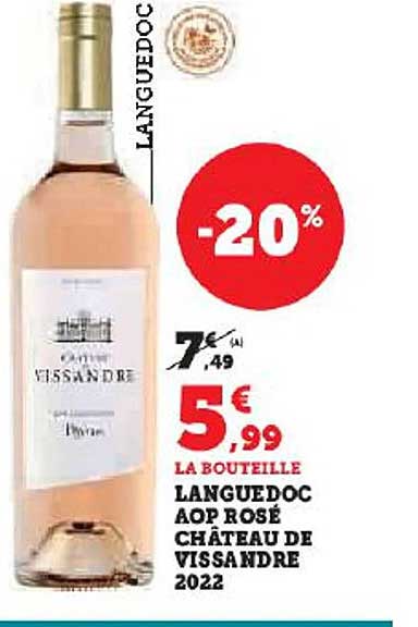 Languedoc Aop Rosé Château De Vissandre 2022