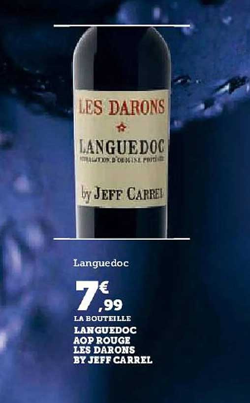 languedoc aop rouge les darons by jeff carrel