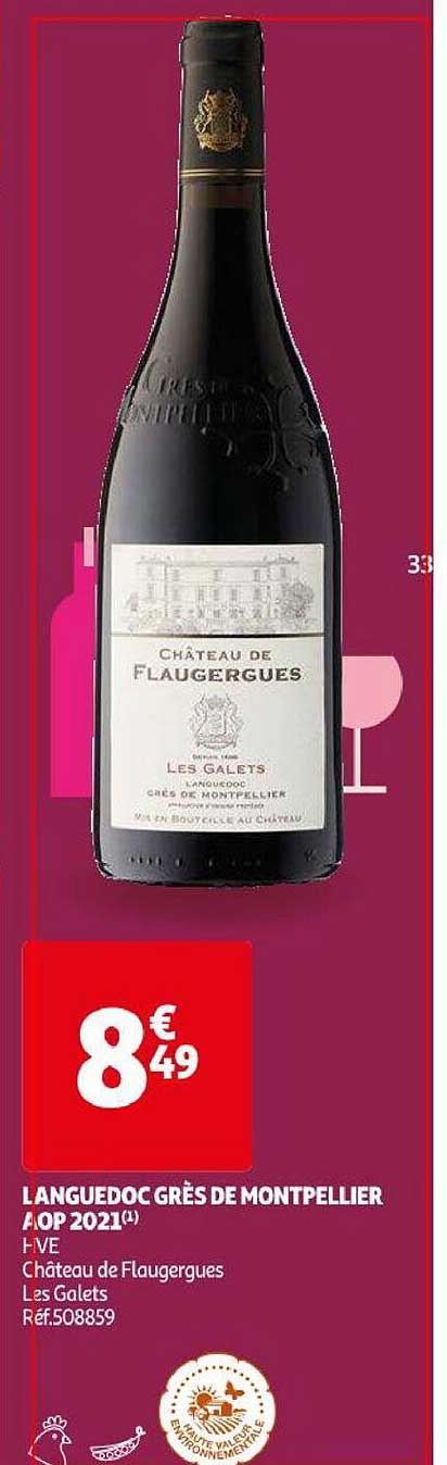 languedoc grès de montpellier aop 2021 hve château de flaugergues