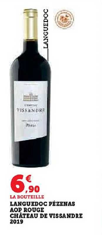 languedoc pézenas aop rouge château de vissandre 2019