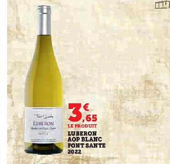 Luberon Aop Blanc Pont Sante 2022