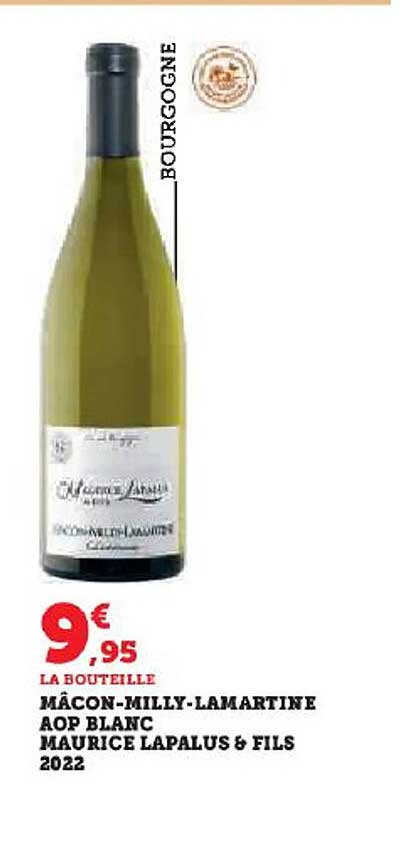 mâcon-milly-lamartine aop blanc maurice lapalus & fils