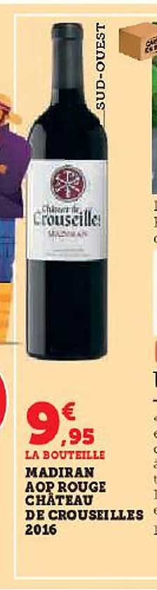 madiran aop rouge château de crouseilles 2016
