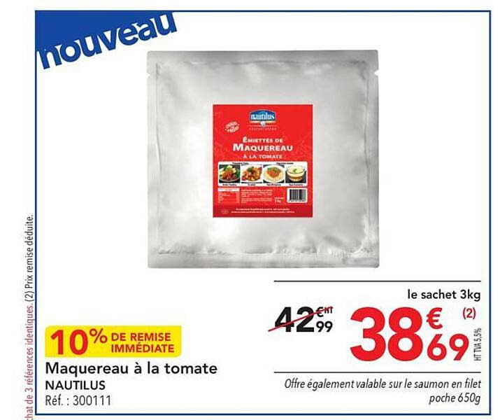 Maquereau à La Tomate Nautilus