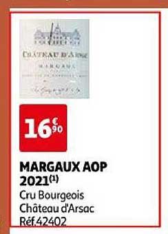 Margaux Aop 2021 Cru Bourgeois Château D'arsac