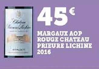 margaux aop rouge château prieure lichine 2016