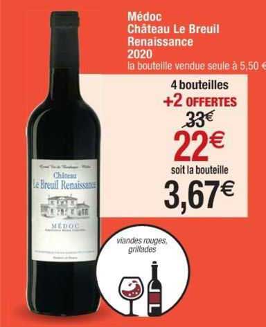 médoc château le breuil renaissance 2020