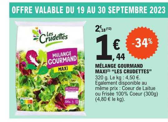 Mélange Gourmand Maxi "les Crudettes"