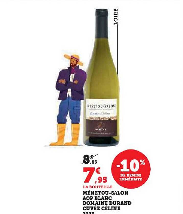 ménetou-salon aop blanc domaine durand cuvée Céline 2022