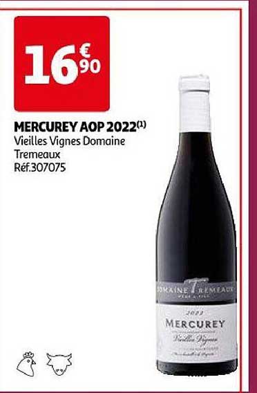 mercurey aop 2022 vieilles vignes domaine tremeaux