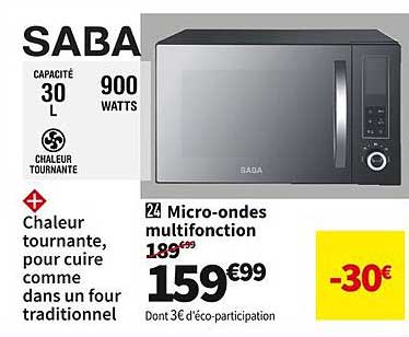 micro-ondes multifonction saba