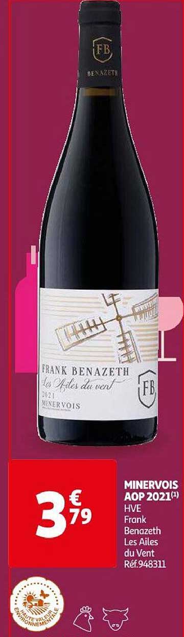 minervois aop 2021 hve frank benazeth les ailes du vent