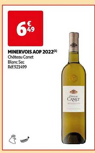 Minervois Aop 2022 Château Canet Blanc Sec
