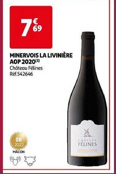 minervois la livinière aop 2020 château félines