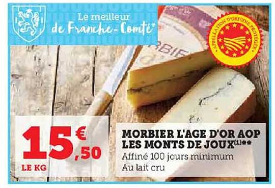 morbier l'age d'or aop lese monts de joux