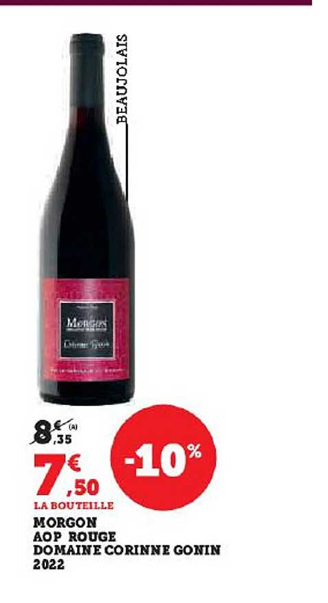 morgon aop rouge domaine corinne gonin 2022