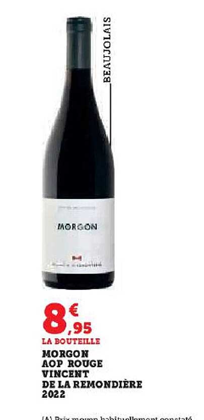 morgon aop rouge vincent de la remondière 2022