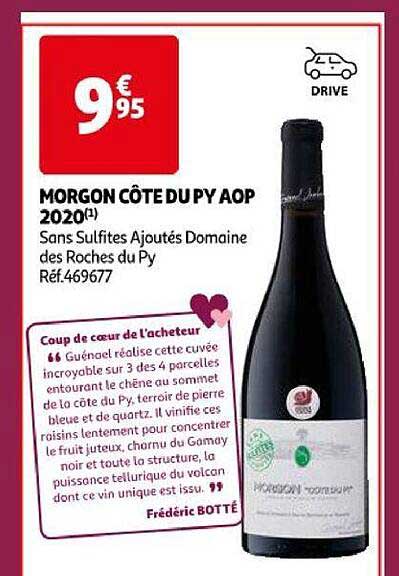 morgon côte du py aop 2020 sans sulfites ajoutés domaine des roches du py