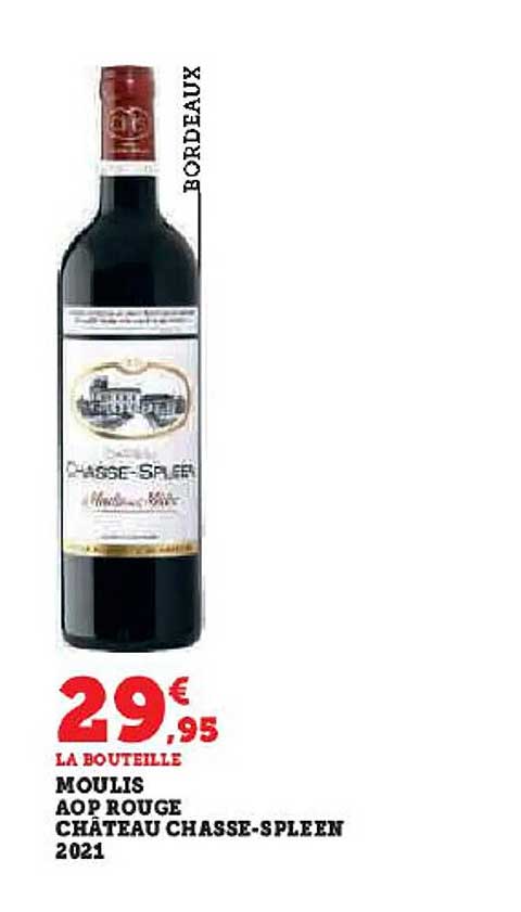 moulis aop rouge château chasse-spleen 2021