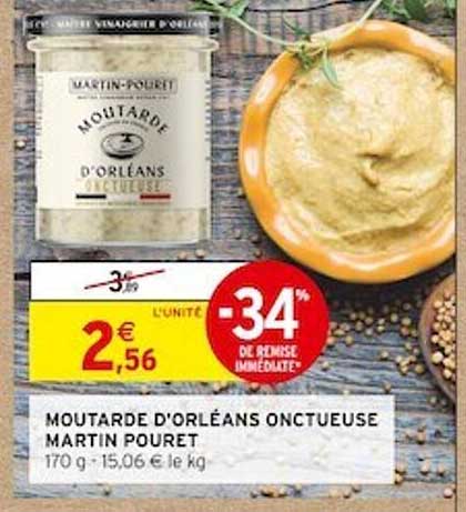 moutarde d'orléans onctueuse martin pouret