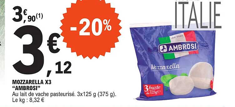 Mozzarella X3 Ambrosi