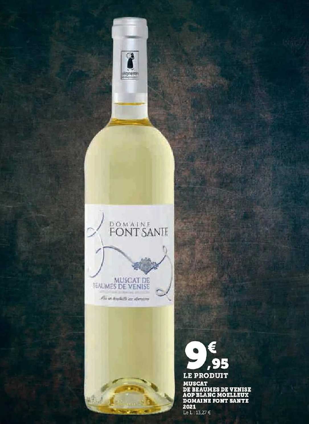 muscat de beaumes de venise aop blanc moeulleux domaine font sante 2021