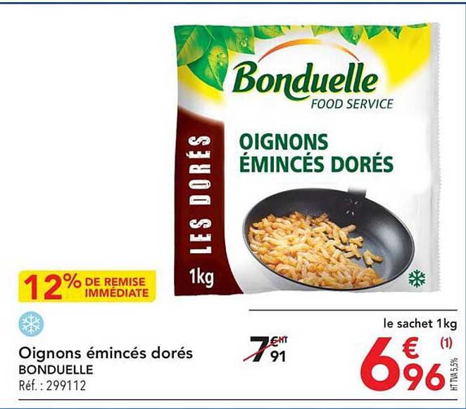 Oignons émincés Dorée Bonduelle