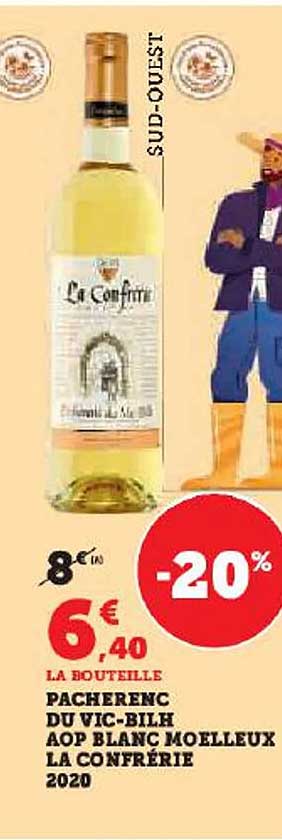 pacherenc du vic-bilh aop blanc moelleux la confrérie 2020