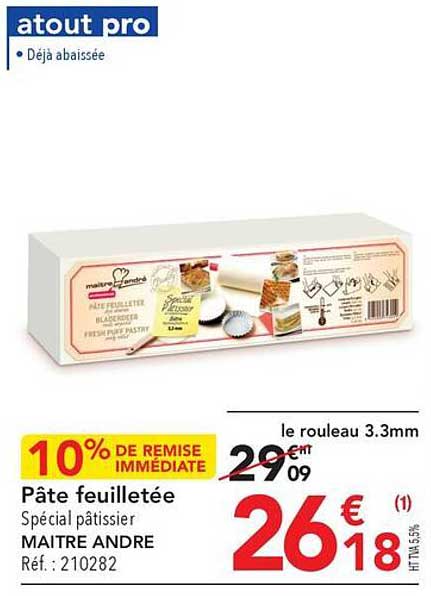 pâte feuilletée maître andré