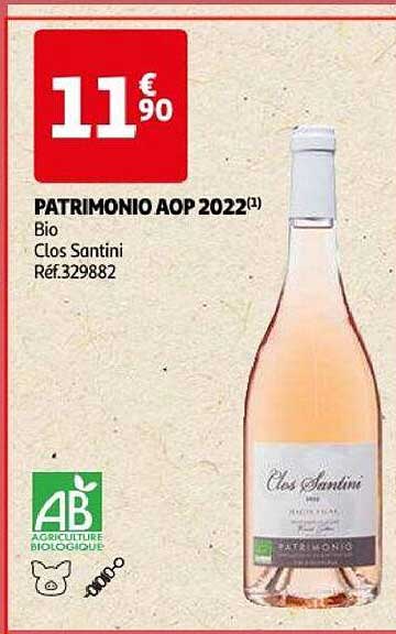patrimonio aop 2022 bio clos santini