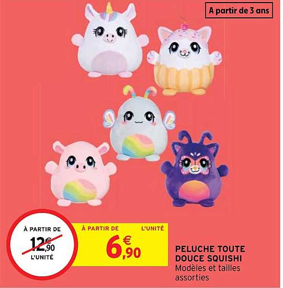 peluche toute douce squishi