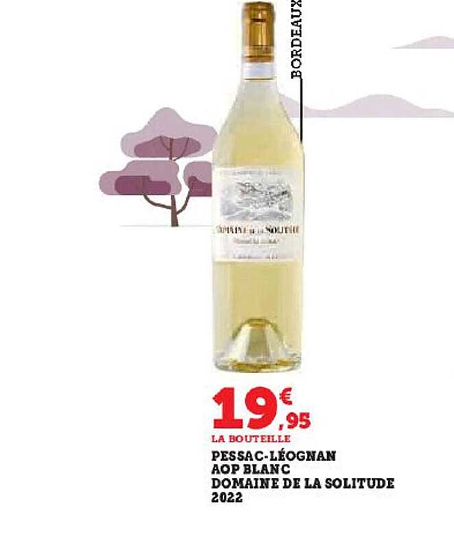 pessac-léognan aop blanc domaine de la solitude 2022