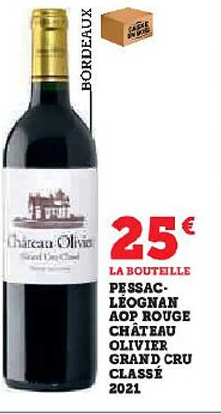 pessac-léognan aop rouge château olivier grand cru classé 2021