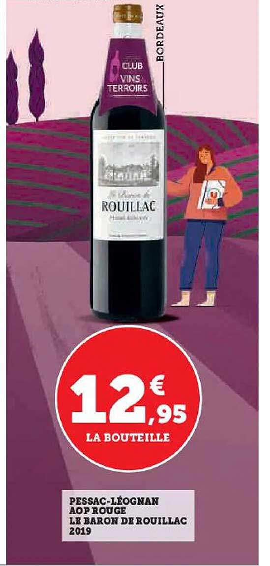 pessac-léognan aop rouge le baron de rouillac 2019