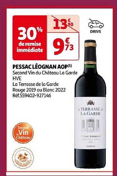pessac léognan aop second vin du château la garde