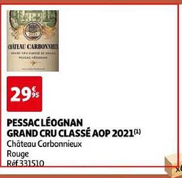 pessac léognan grand cru classé aop 2021 château carbonnieux rouge