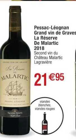 pessac-léognan grand vin de graves la réserve de malartic 2018