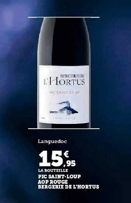 pic saint-loup aop rouge bergerie de l'hortus