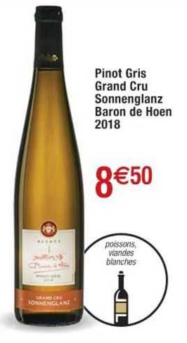 pinot gris grand cru sonnenglanz baron de hoen 2018