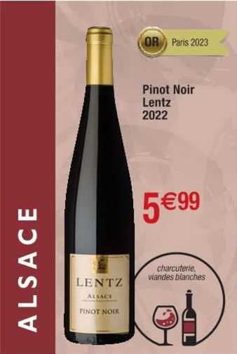 pinot noir lentz 2022