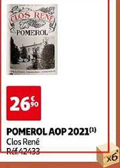 pomerol aop 2021 clos rené