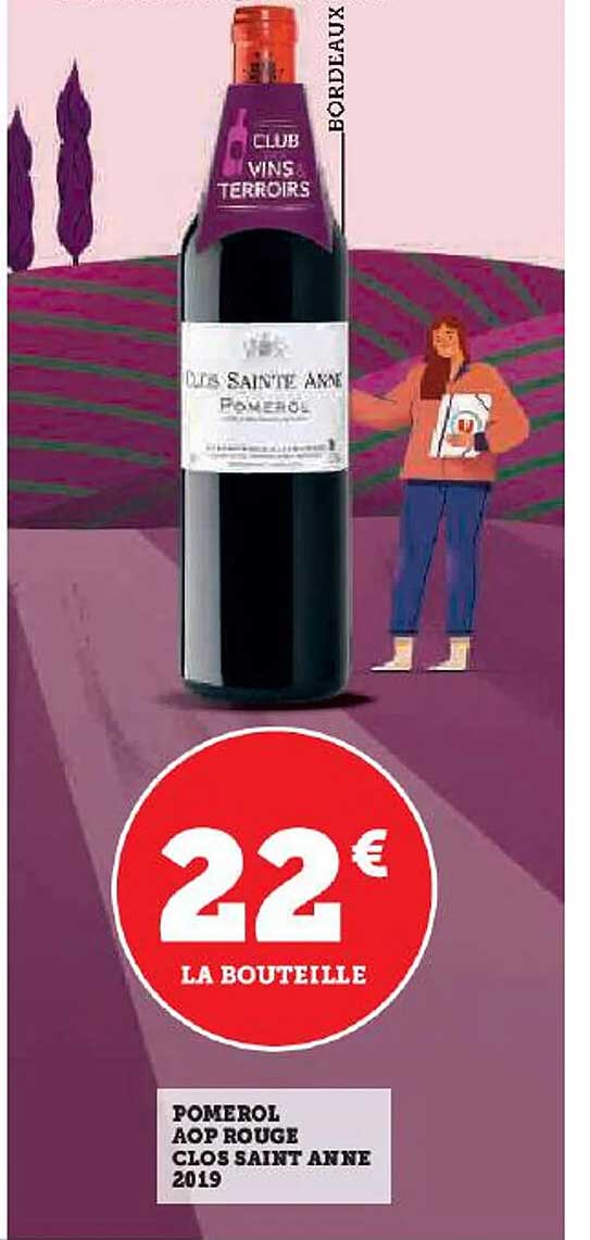 pomerol aop rouge clos saint anne 2019