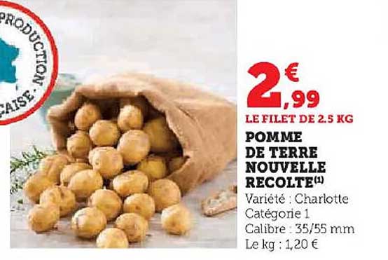 pomme de terre nouvelle recolte