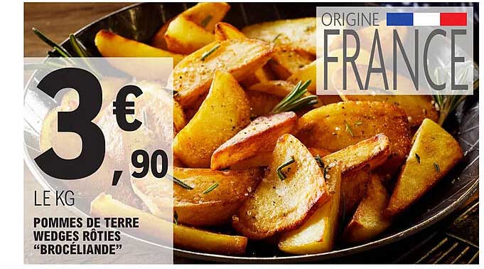 Pommes De Terre Wedges Rôties Brocéliande