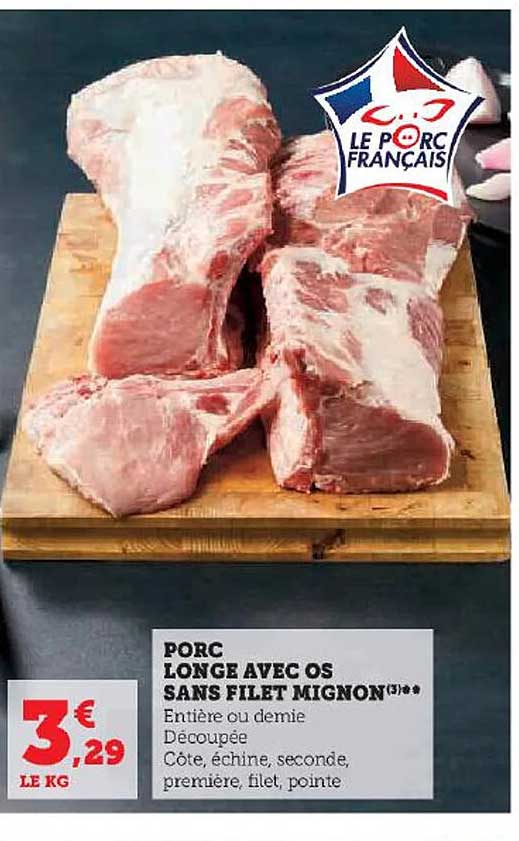 Porc Longe Avec Os Sans Filet Mignon
